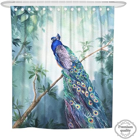 Chickwin Cortina de Ducha Impermeable Antimoho Poliéster Cortina de