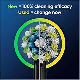 Oral-B Pro Cross Action Replacement Toothbrush Heads 4 Pack Black view 5