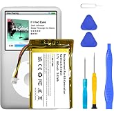 SHENMZ 980mAh Battery for iPod Classic 4th Gen with Repair Tools | Compatible with 20GB/30GB/40GB/60GB Models &amp; A1099 (Part# 616-0206/616-0183)