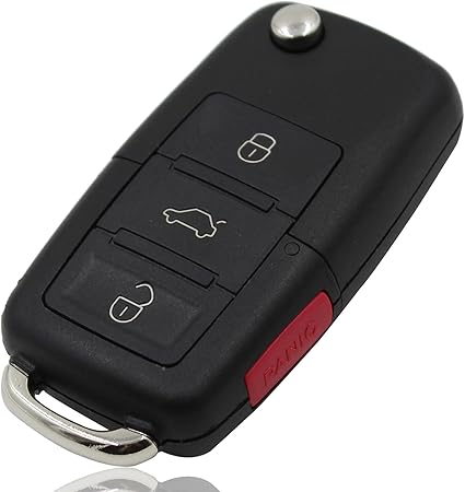 Amazon Com Remote Key Fob Case For Vw Volkswagen Jetta Beetle 4 Buttons Keyless Remote Key Cover Car Electronics