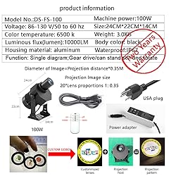 COLIFINE 100W LED Logo GOBO Projector Ip67