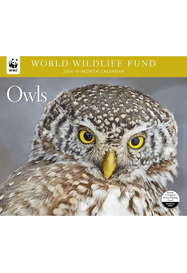 Amazon.com: 2024 WORLD WILDLIFE FUND Owls Wall Calendar : Office Products