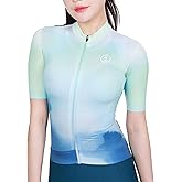 INBIKE Cycling Jersey Women Short Sleeve, Breathable Bike Shirt Full Zipper, Quick Dry Biking Tops with 3 Rear Pockets