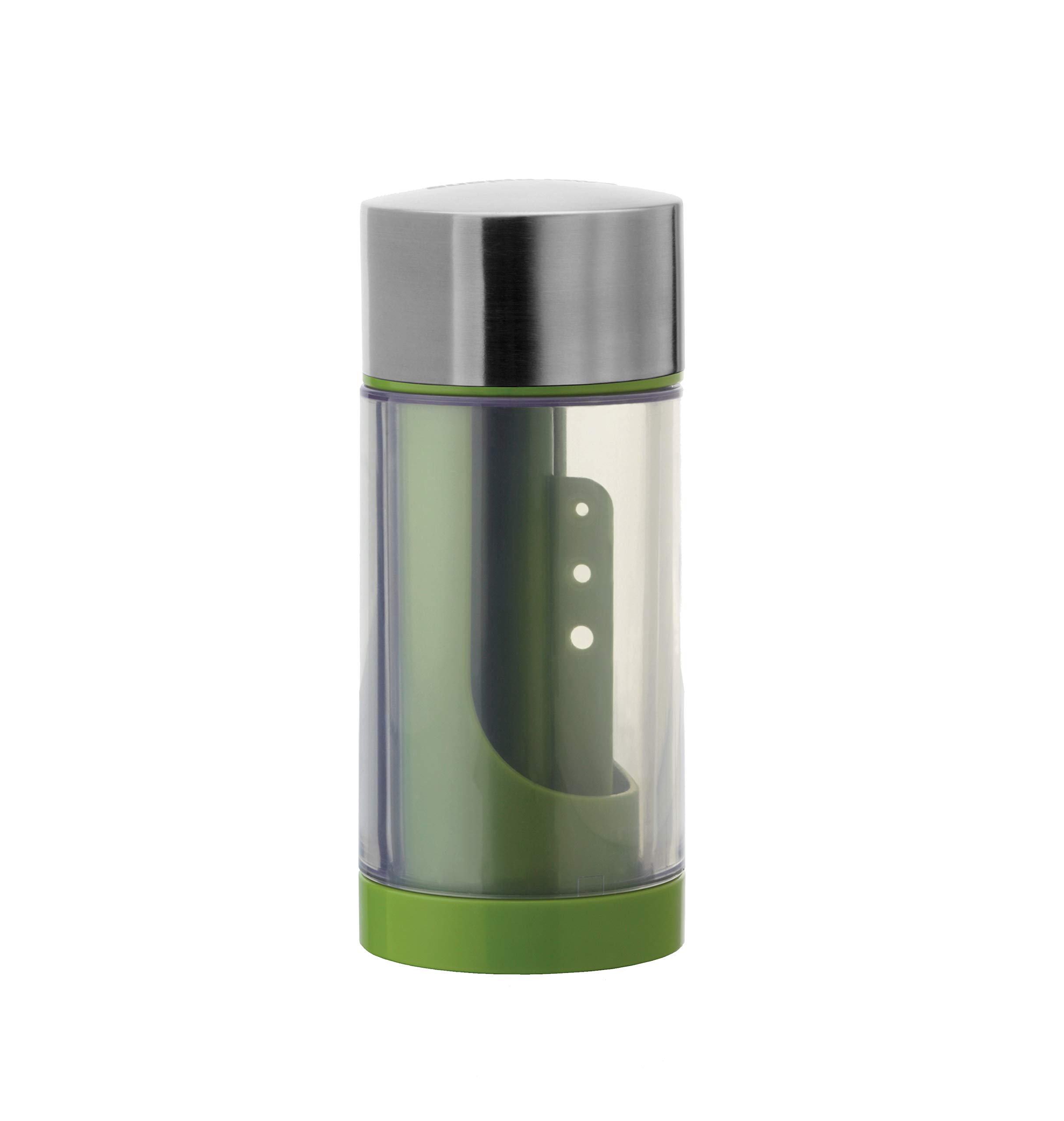 Microplane Herb Mill 2 in 1 with stem remover in Stainless steel / Green