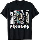 Horror Characters Friend Halloween Family Matching Scary T-Shirt