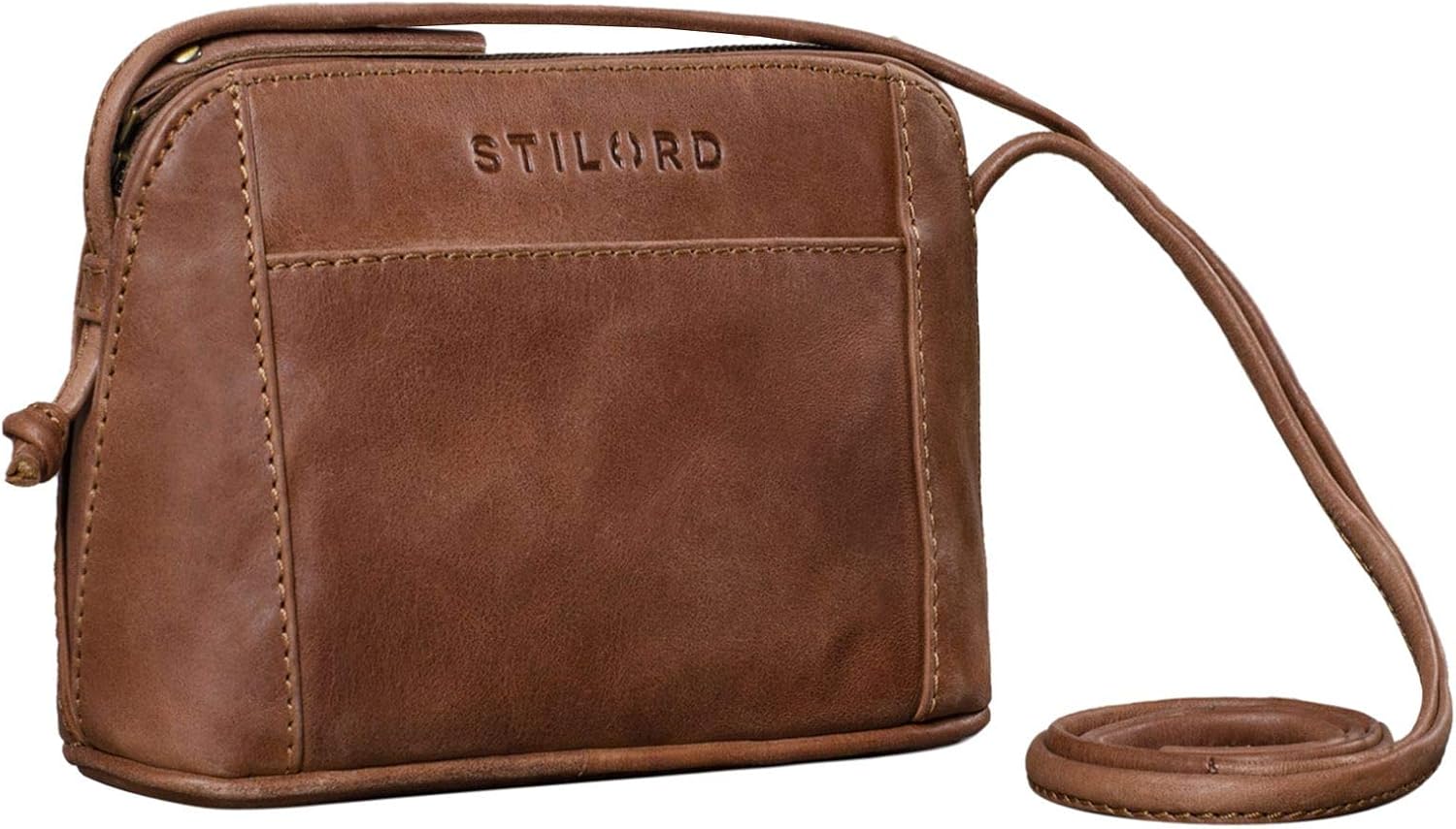 STILORD "Mariella" Leather Crossbody Handbag for Women Mini Leather Purse Small Shoulder Bag Vintage Satchel Side Bag Work Bag Party Bag in Genuine Leather Colour:Messina - Image 4