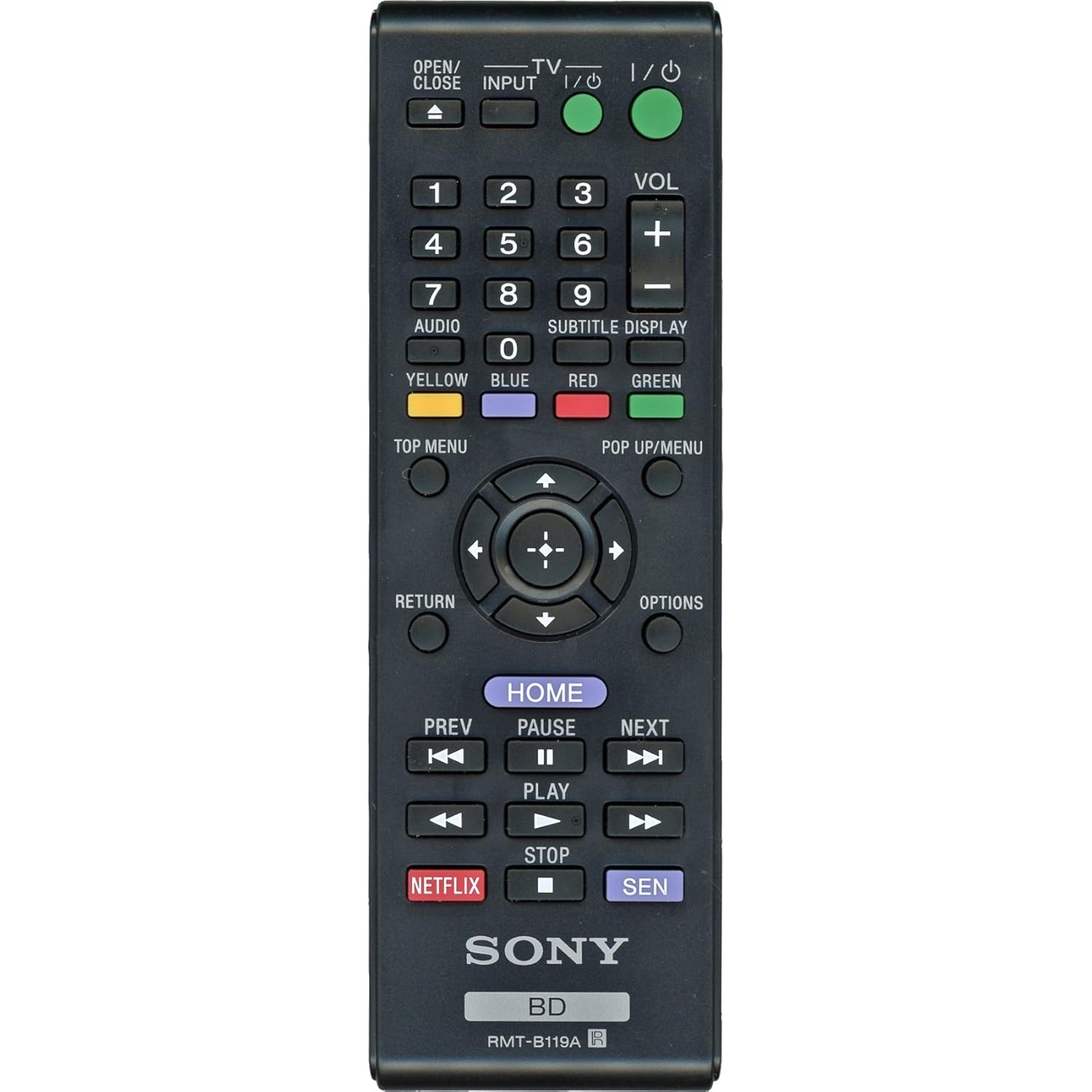 Amazon.com: Original Remote Control for Sony RMT-B119A Replacement Blu-ray  Disc Player Bd: Home Audio & Theater