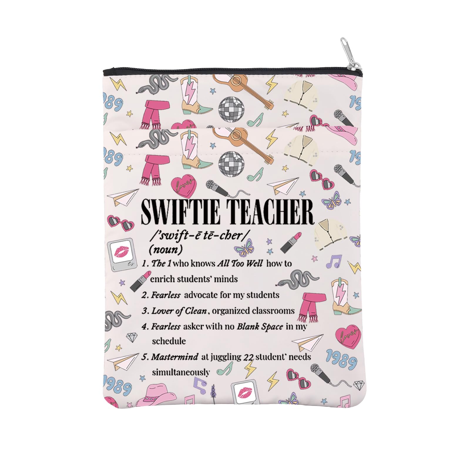 Singer Teacher Definition Book Cover Singer Inspired Book Sleeve Teacher Appreciation Gift Back to School Gift Best Teacher Gift (TS Teacher BM)