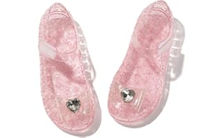 Naihoow Girls Princess Mary Jane Flats for Dress Up, Dance Party, Cosplay - Jelly Shoes