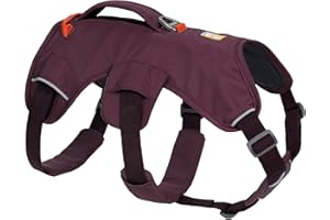 Ruffwear, Web Master, Multi-Use Support Dog Harness, Hiking and Trail Running, Service and Working, Everyday Wear, Purple Rain, X-Small