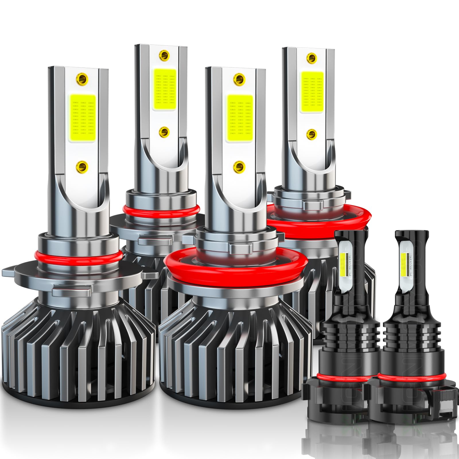 Photo 1 of XICNMOYGS Lights for Chevy Avalanche Bulbs Fog Lights 2007 2008 2009 2010 2011 2012 2013, Plug and Play, Powersports Light For Off road Use, Pack of 6