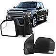 Lqito Left Driver Door Mirror Fits 2015-2021 F150 With Heated,Turn Signal, Power Glass, Puddle lights And Clearance Lamp Replace FO1320524 (9 Pins)