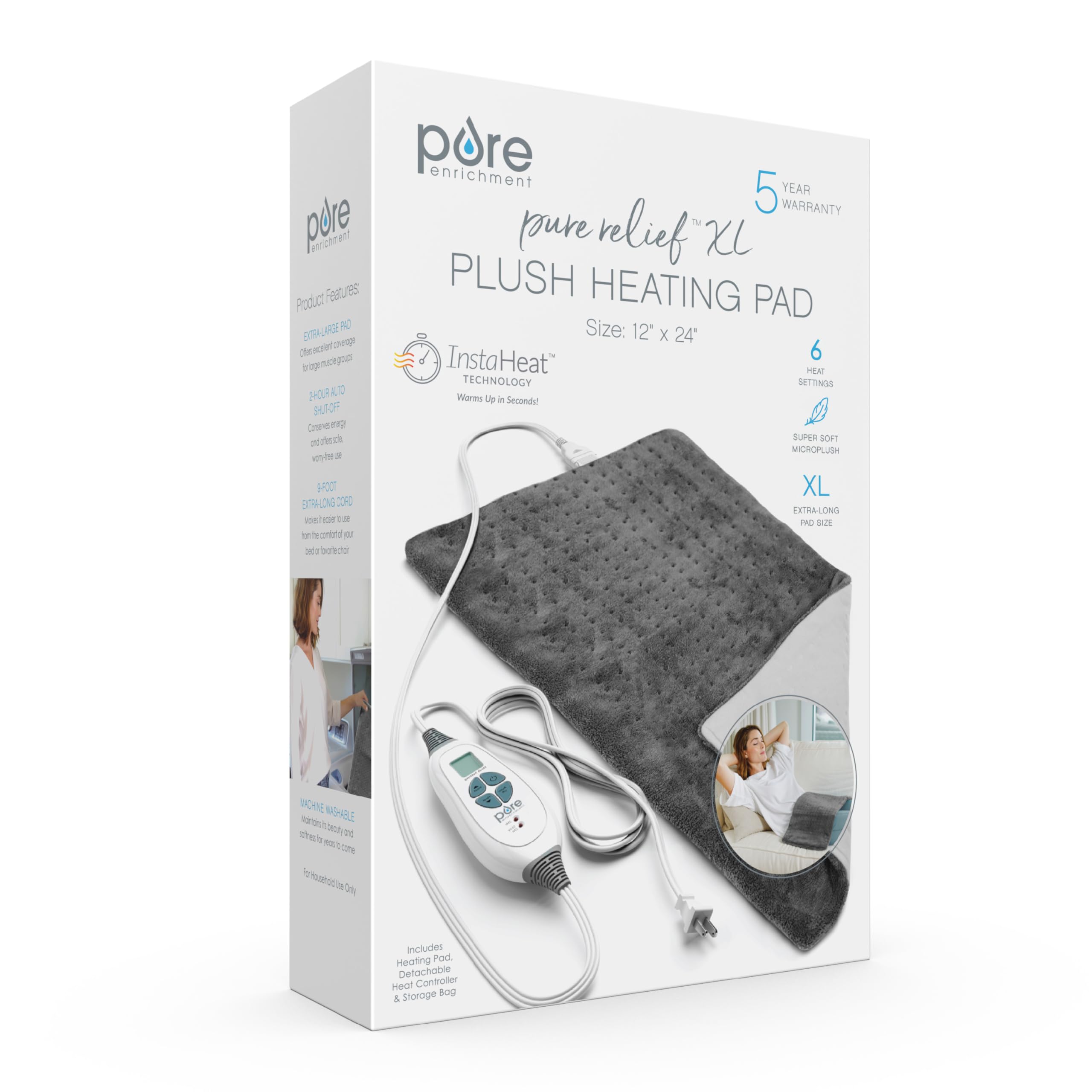 Pure Enrichment® PureRelief® XL Heating Pad - 12