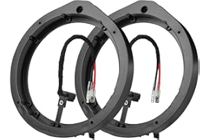 6.5"- 6.75" Honda Aftermarket Speaker Mount with Wiring Harness, Car Door Speaker Adapter Spacer Ring for Honda Civic/Accord/