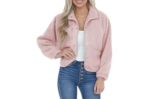 Aoang Womens Winter Coats Casual Lapel Long Sleeve Fleece Faux Fur Jacket