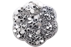 SORRENTO CRAFTS Googly Wiggle Eyes with Self-Adhesive 700 Pieces Assorted Sizes 4/5/6/7/10/12/10 * 8mm DIY Scrapbooking Crafts Accessories