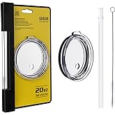 Spill Proof Lid With Straw For YETI Rambler, Tumbler, Ozark Trail cup and other brands Vacuum insulation stainless steel 20 oz Tumblers (20oz)