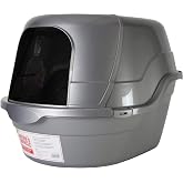 Nature's Miracle Hooded Flip Top Cat Litter Box with Charcoal Filter | Easy to Clean With Flip Top &amp; Simple Latches, Charcoal Filter Absorbs Odor, Non-Stick Surface Prevents Litter Build-Up