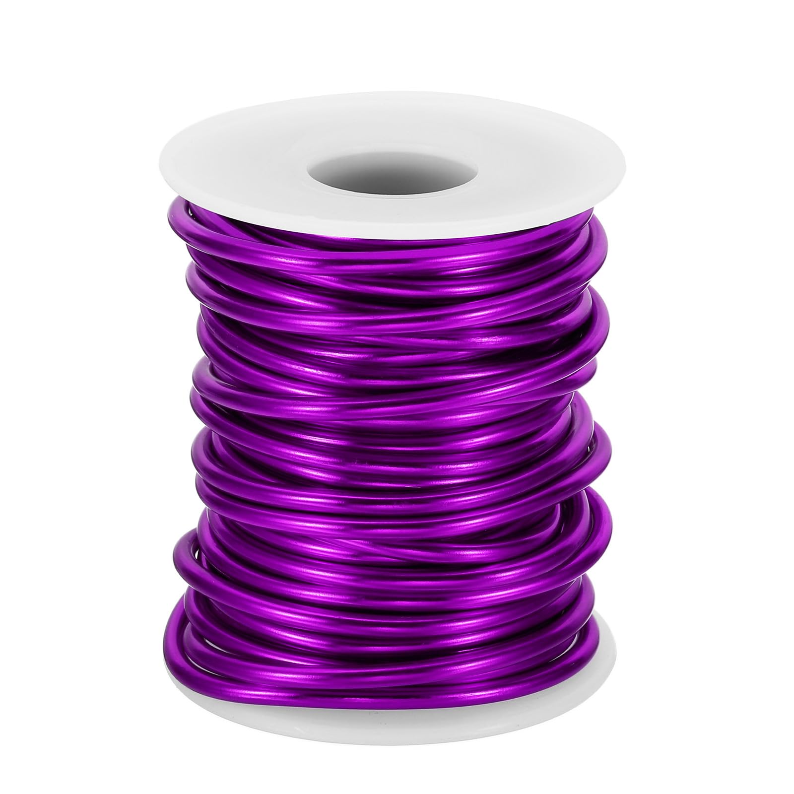 PATIKIL 8 Gauge 3mm Aluminum Craft Wire, 32.8Ft Metal Wire Armature Bendable Wire for Jewelry Making Metal Wrap DIY, Purple