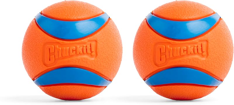 Chuckit Ultra Ball Durable High Bounce Dog Ball Medium 2 Pack
