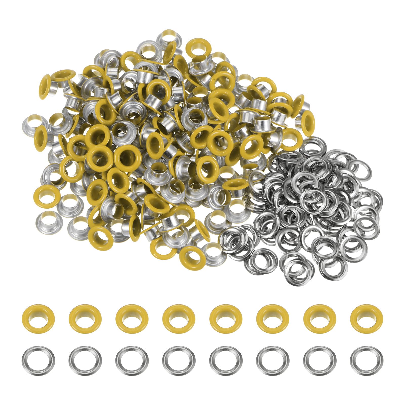 HARFINGTON 200 Set Color Round Grommets 6mm