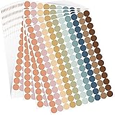 Tallew 2800 Pieces 3/4 Inch 10 Color Diameter Color Coding Labels Polychrome Stickers Assorted Removable Stickers for Classrooms Offices Labeling Marking(Gray Series)