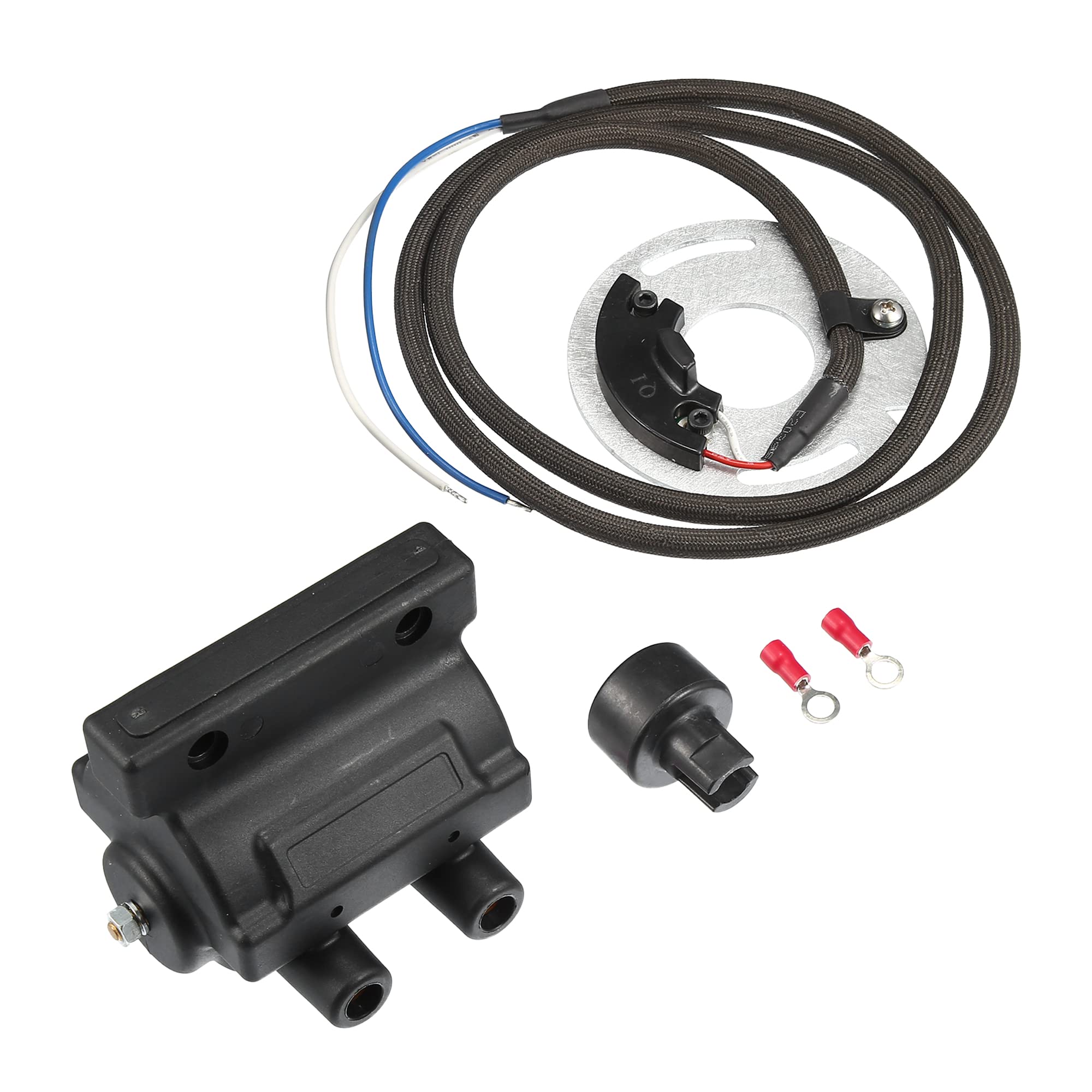 Photo 1 of X AUTOHAUX Electronic Ignition Coil Kit Dual Fire Control Module for Dyna S for Harley Davidson Softail Heritage Sportster 883 1971-2003