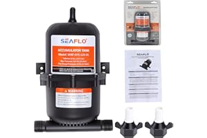 Swess 0.75 L 125PSI RV Yacht Pressure Tank Easy Carrying Mini Pressure Accumulator Water Pump Fit for RV
