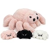 Alwoligag 16 Inch Spider Plushie with Babies Surprise - Cute
