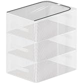 3 Pack Clear Shoe Closet Organizer for Boots Sneaker, 15.8" x 11.8" x 6" | Steel Frame, Waterproof PVC Cloth, Stackable Storage Boxes Bins for Under-Bed, Bedroom Dormitory