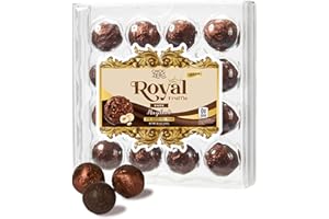 ChocZero Dark Chocolate Hazelnut Truffles, Vegan, Sugar Free, Gluten Free, Keto Holiday Gift, High Fiber, 16 Individually Wrapped Pieces, 8.5 Ounce (Pack of 1)