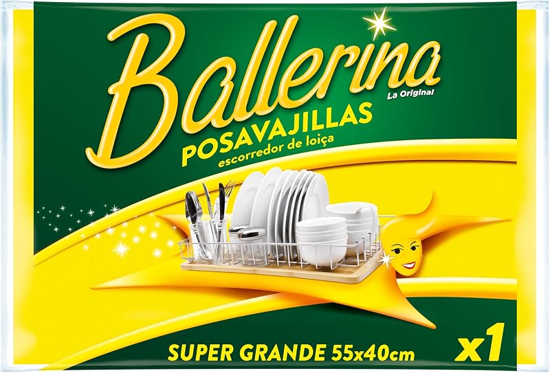 Bayeta Amarilla Original | Desde 1986 | Bayeta Posavajillas | Súper Grande | Dimensiones 55 x 40 cm | Pack 1 Unidad | Alta Absorción | Lavable a 60° con Lejía