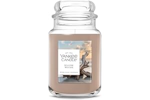 Yankee Candle Seaside Woods, Scented Candle, 22oz Large Jar with up to 150 Hour Burn Time, Giftable