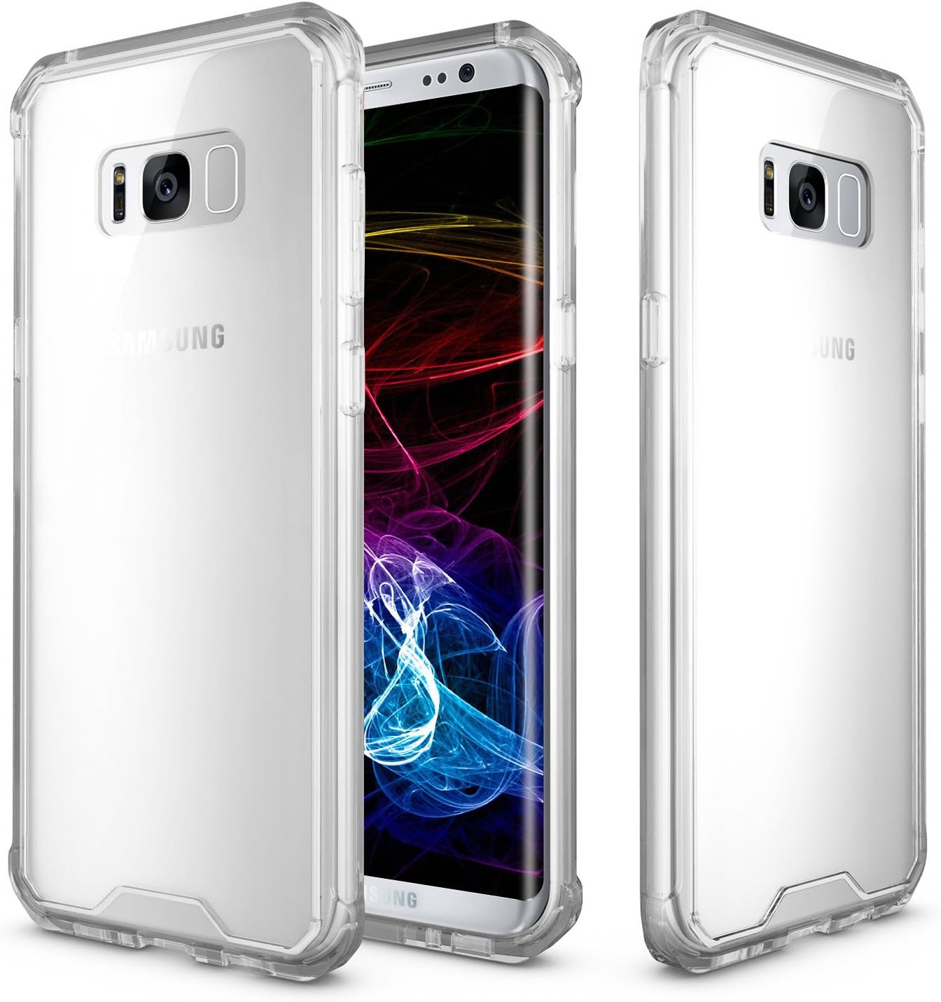 Clear Phone Case Compatible for S8, PEOMTech Premium Clear Case