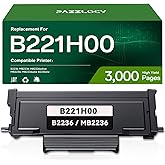 B221H00 Black Toner Cartridge Compatible for Lexmark B221H00 B221000 Toner for B2236dw, MB2236adw, MB2236adwe, MB2236i Series