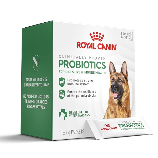 ROYAL CANIN PROBIOTICS FOR DOGS DIGESTIVE AND IMMUNE HEALTH POWDER SUPPLEMENT FOR DOGS OF ALL AGES, 30 COUNT