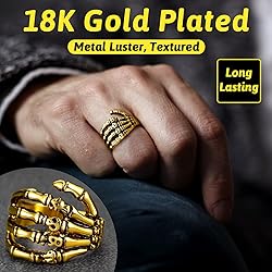 FaithHeart Personalized Custom Gothic Skull Rings