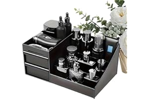 Makeup Organizer for Vanity,Desktop Cosmetic Storage Box - Bathroom Vanity Desktop Organizer,for Perfume Bedroom Desk Bathroo
