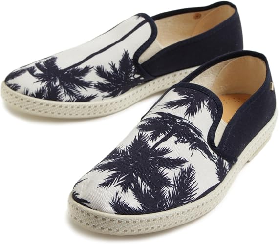 Amazon リビエラ スリッポン メンズ Honolulu柄 スニーカー パームツリー ヤシ柄 Navy 41 Rivieras リビエラ ローファー スリッポン