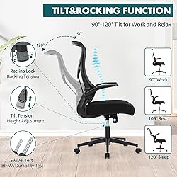 SMUG Ergonomic Office Desk Computer Chair,Comfy
