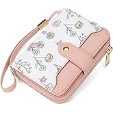 SENDEFN Leather Credit Card Holder RFID Blocking Wallet for Women Large Capacity Card Case Organizer Wristlet with 35 Slots