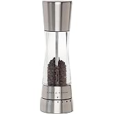 Cole &amp; Mason Derwent Grinder, 7.5" Pepper Mill, Stainless Steel | With 6 Precise Grinding Levels for Fine or Coarse Granules, Easy-to-Refill, Gourmet Precision Pepper Grinder for Fresh Spices