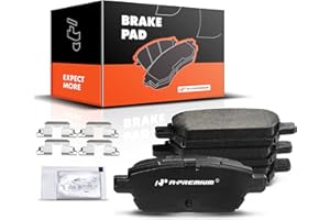 A-Premium Rear Ceramic Disc Brake Pads Set Compatible with Select Ford, Mazda, Mercury and Lincoln Models - Fusion 2006-2012,