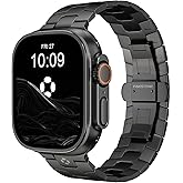 FiNESTONE AGIS02 Titanium Band for Apple Watch Ultra 3/2/1 Band 49mm & Series 11/10 46mm, Premium Adjustable Ultra Watch Band for Men with Butterfly Clasp, Durable and Lightweight iWatch Metal Strap