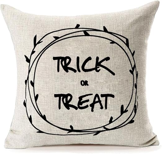 Amazon Com Mfgneh Halloween Home Decor Trick Or Treat Cotton