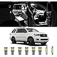 AWALITED 20pcs Sequoia Interior LED Lights Kit Ultra Bright Map Dome LED Replacement Bulbs for 2008-2017 2018 2019 2020 2021 Toyota Sequoia all Cab Sizes