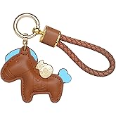 sparkleing Leather Horse Bag Charm, PU Bags Charm for Women Girls Ladies