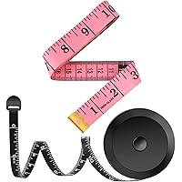2 Pack Tape Measure Measuring Tape for Body Fabric Sewing Tailor Cloth Knitting Vinyl Home Craft Measurements, 60-Inch…
