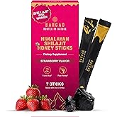 She Lajit Honey Sticks for Women | Shilajit for Women - for hormonal Balance & Energy | Pure Himalayan Shilajit with Organic Honey & Natural Tasty Strawberry | 7 Count