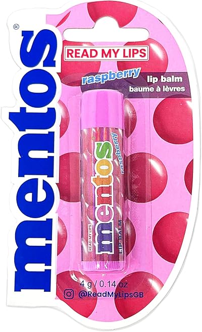 Read My Lips Mentos Raspberry Flavored Lip Balm Moisturizing